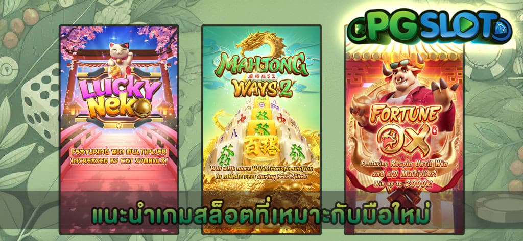 แนะนำเกมสล็อตที่เหมาะกับมือใหม่